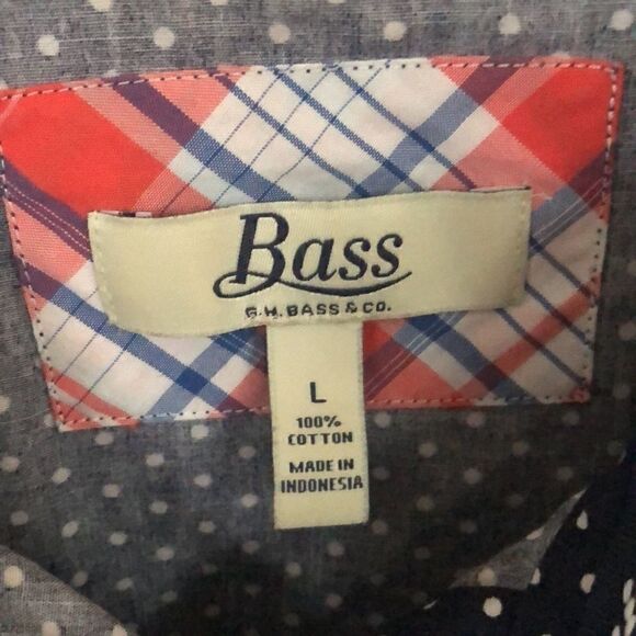 G. H. Bass Cotton button up Blouse. Size Large. Classic. Spring. Cottagecore. - Picture 2 of 4